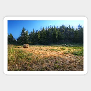 Glacier National Park Lake, Mountains, Hay Sticker